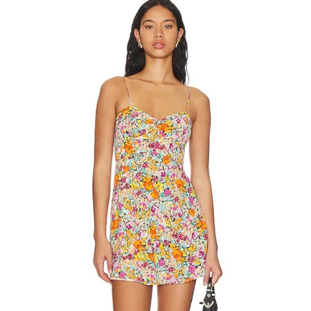 Floral Multicolor Women's Dress